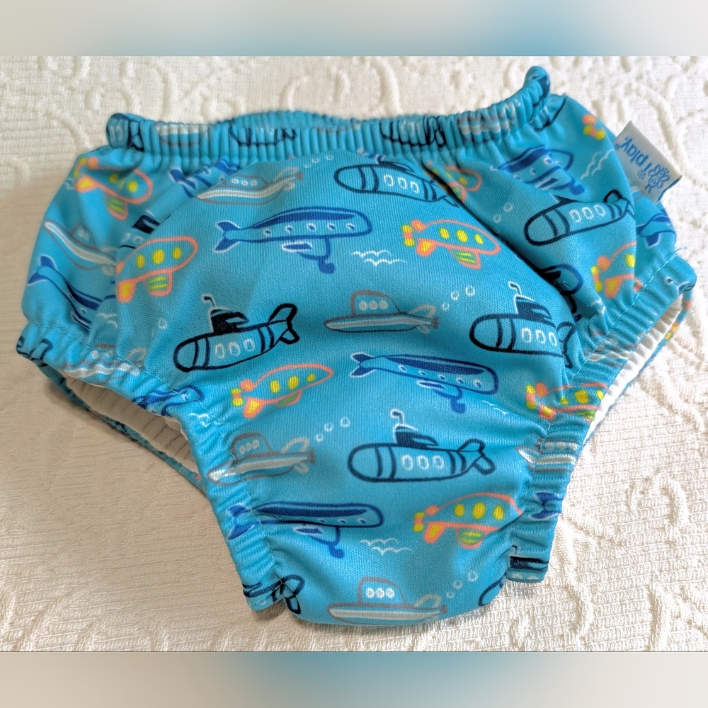 iplay Blue Submarine Print Swim Diaper